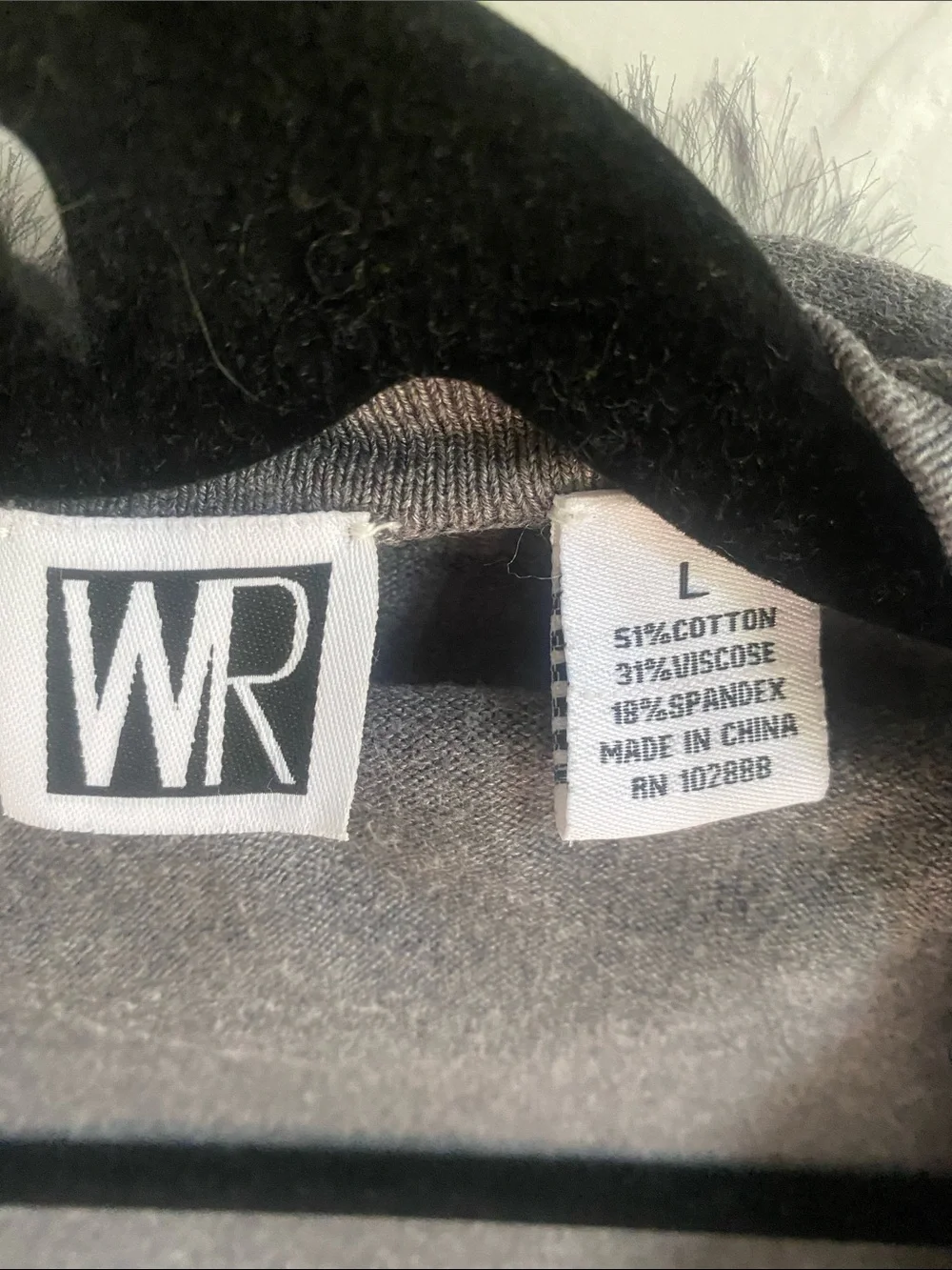 Wrangler Gray Ruffle-Trim Open Cardigan